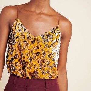 Gorgeous Gold Anthropologie RO + DE Tank Size S